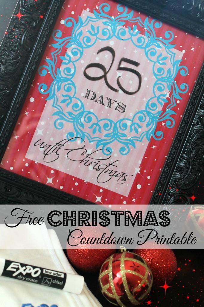 free christmas printable countdown
