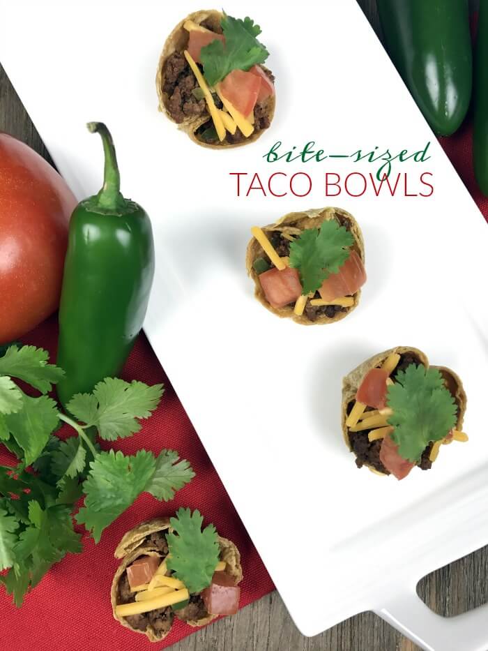 Bite Sized Taco Bowls