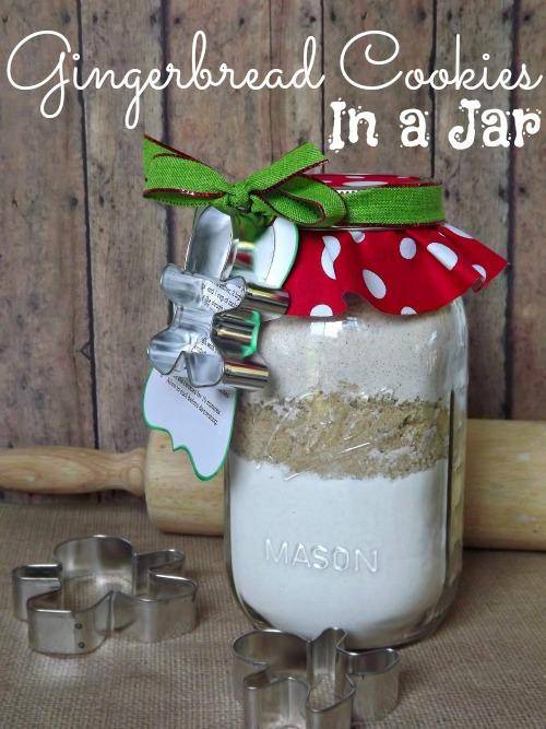 Gingerbread Cookies in a Jar