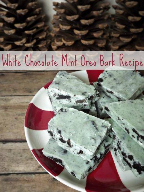 White Chocolate Mint Oreo Bark Recipe