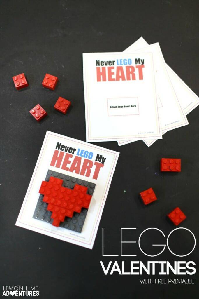 LEGO Valentine's Day Card 