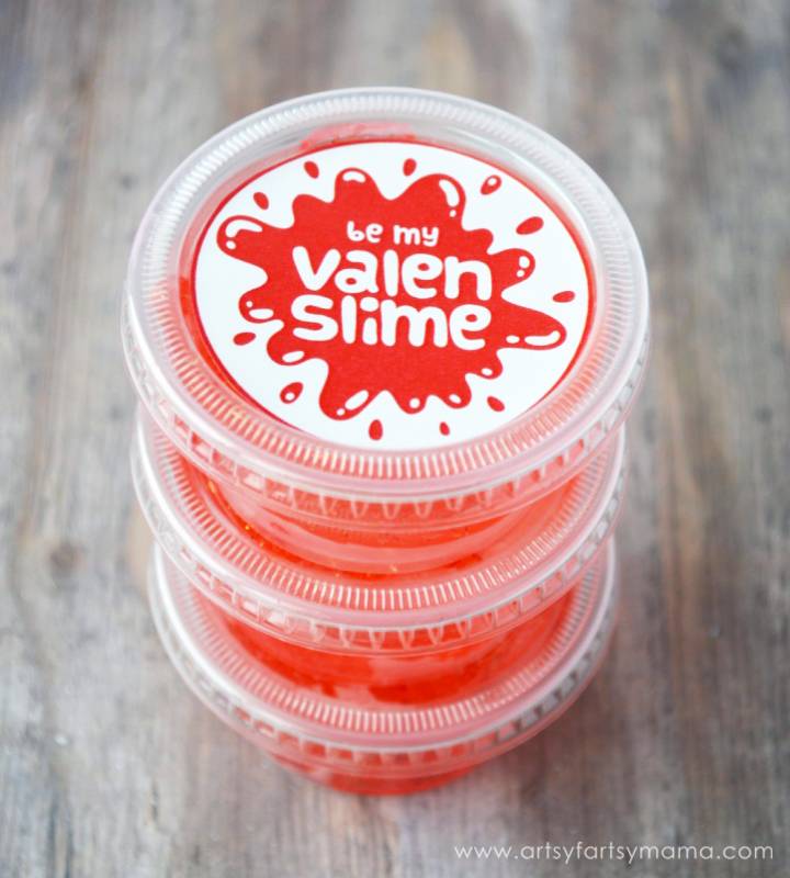Slime Valentine's Day idea 
