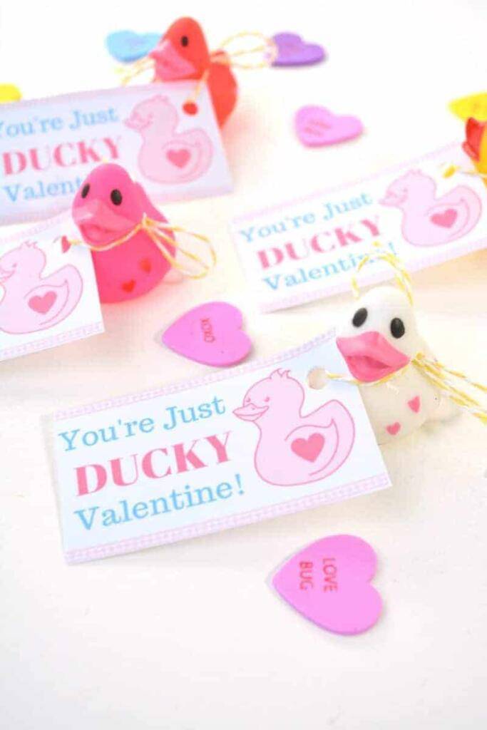 Rubber Duck Valentine's Day idea 