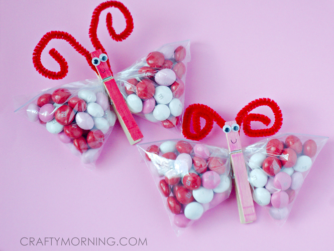 easy butterfly valentine's day dessert