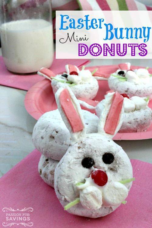 Easter Bunny Mini Donuts