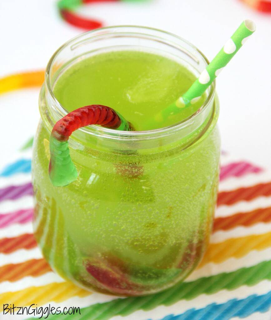 Gummy Worm Punch St. Patrick's Day Treats