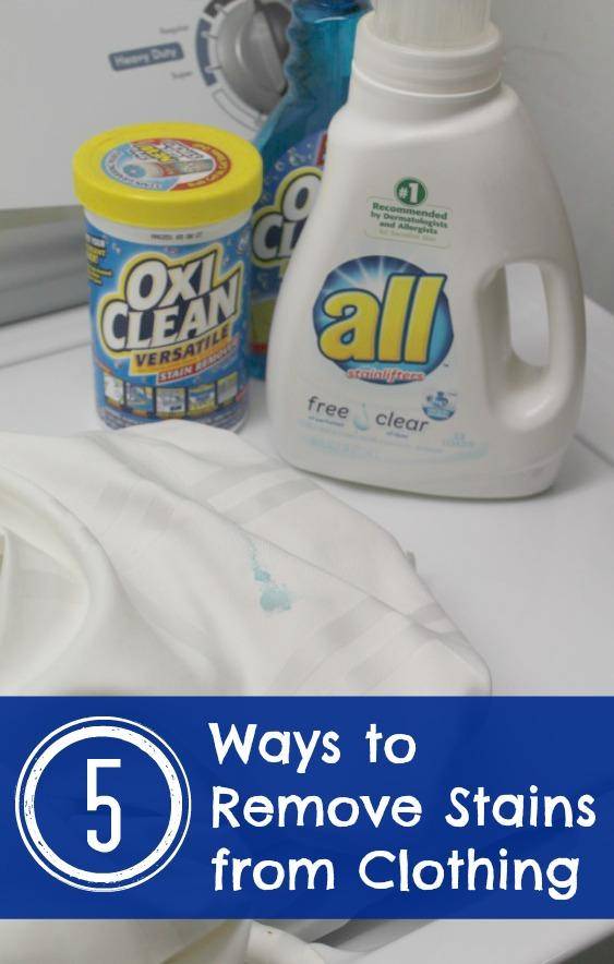 remove stains from clothing