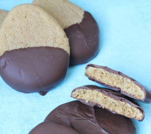 Chocolate Covered Peanut Butter Egg Cookies Image