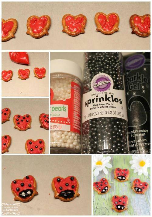 Lady Bug Pretzel Ingredients
