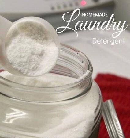 homemade laundry detergent
