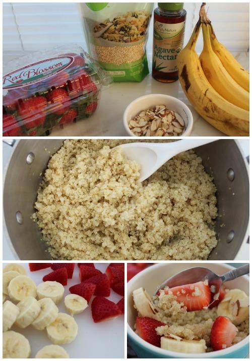 Strawberry Banana Quinoa Breakfast Recipe Ingredients