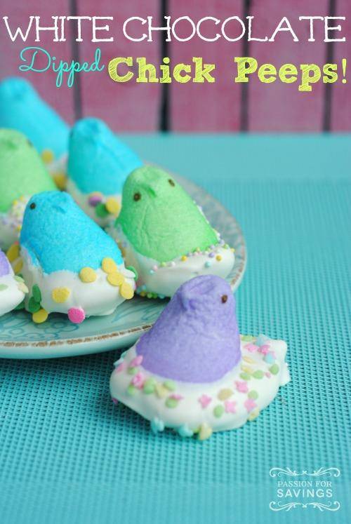 White Chocolate Dipped Chick Peeps Recipe
