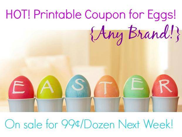 Printable Egg Coupon | Save $0.55/2 Dozen Eggs