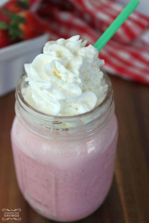 Copycat Starbucks Strawberries And Creme Frappuccino Recipe
