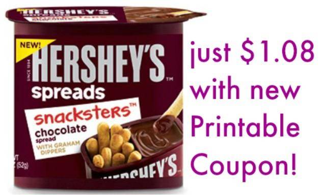 New Hersheys Spread Coupon | $1.08 Hersheys Snackers at Walmart!