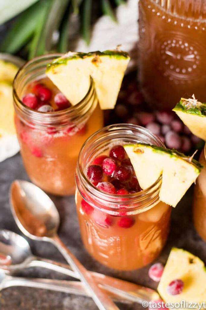 Cranberry Pineapple Iced Tea Summer Tea Recipes