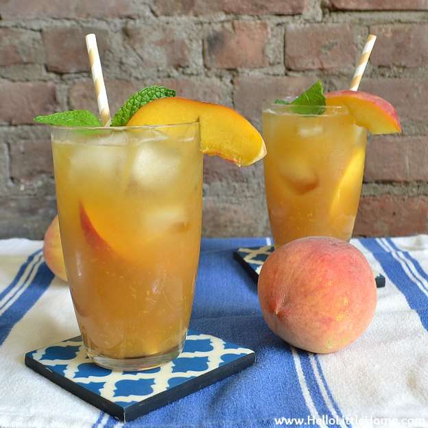 Mint Peach Summer Tea Recipe