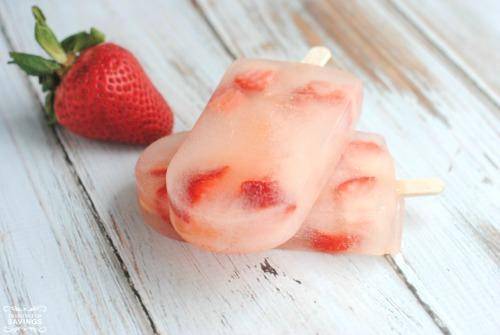 Strawberry Lemonade Popsicles
