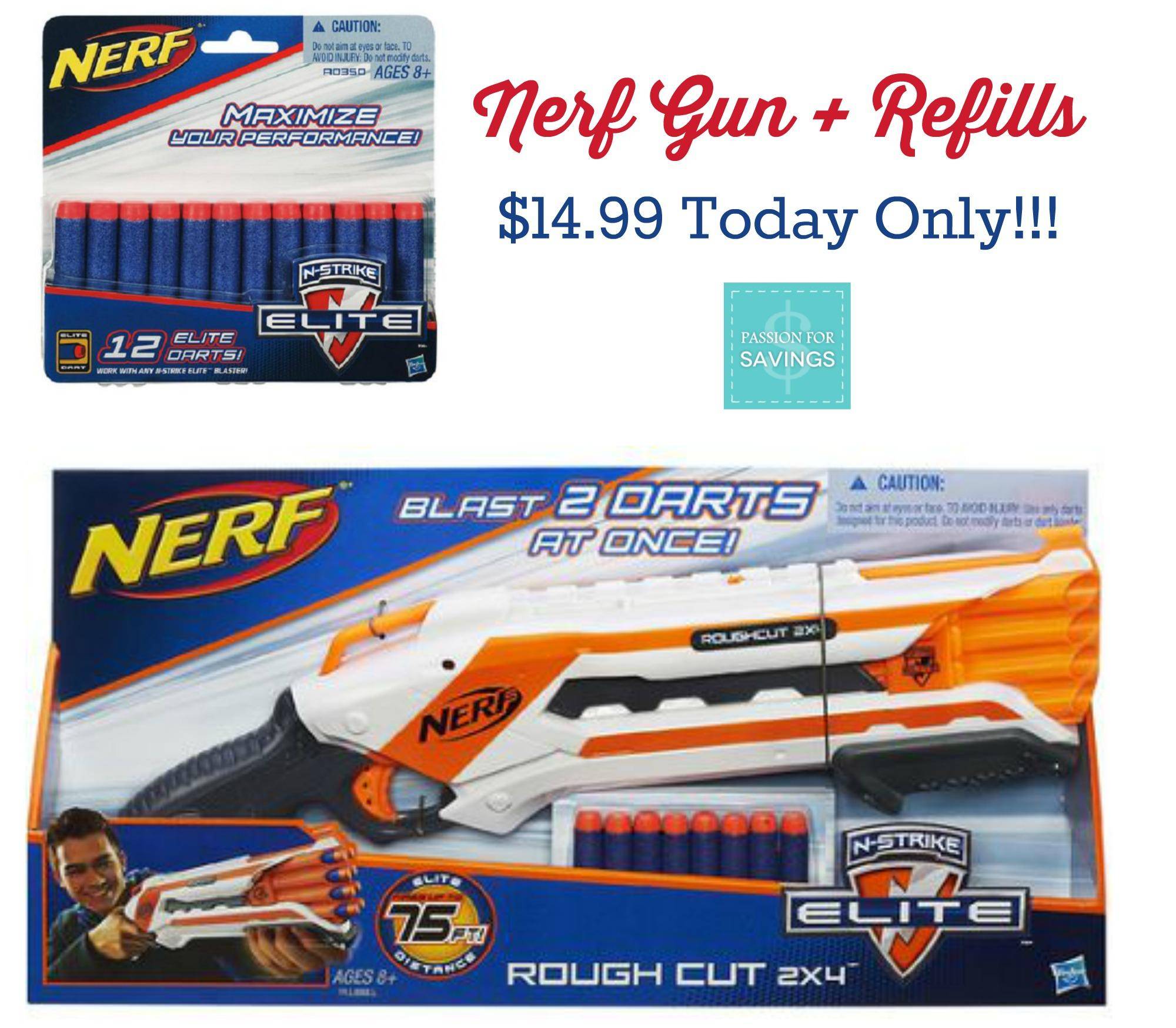 Nerf Gun Bundle Deal + Refills only 14.99 (Today Only!)