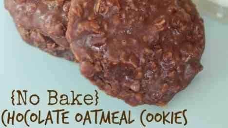 No Bake Chocolate Oatmeal Cookies Recipe