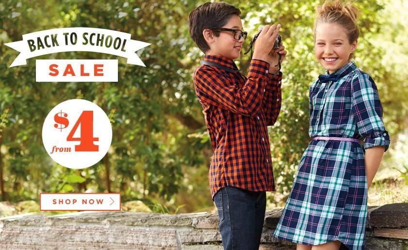Old Navy Back to School Sale Kids Clothing As Low As 4!