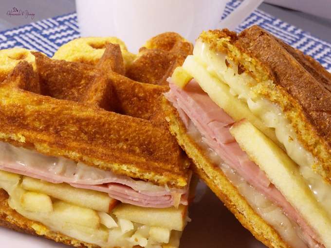 Ham and Cheese Waffle Sandwich Fun Lunch Box Ideas for Kids
