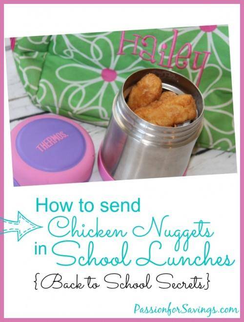 How to Send Chicken Nuggets in Back to School Lunches