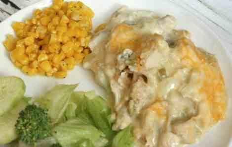 White Chicken Enchilada Bake Recipe