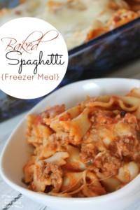 Baked Spaghetti Freezer Meal Recipe