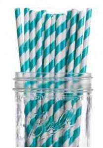 Striped Paper Straws