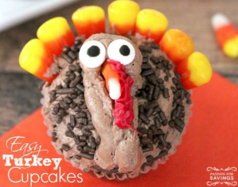 Easy Turkey Cupcakes Recipe