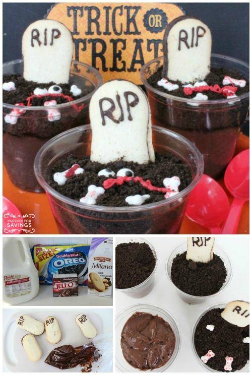 Graveyard Pudding Cups