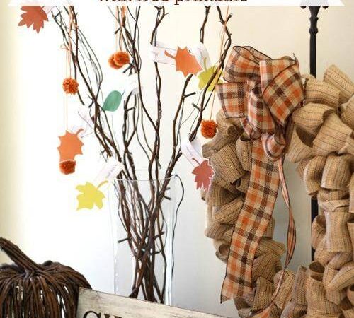 Thanksgiving crafts for kids | DIY Thankful tree with free printable