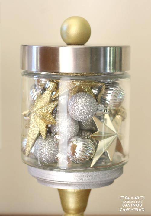 Easy DIY Apothecary jars | simple christmas decoractions