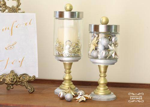 Easy DIY Apothecary jars | simple christmas decoractions