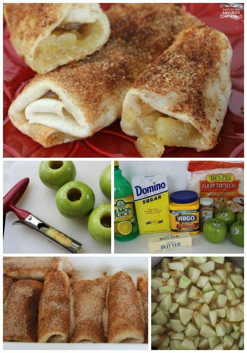 Baked Apple Chimichangas