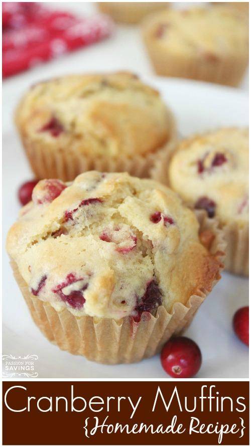 Easy Homemade Cranberry Muffins Recipe