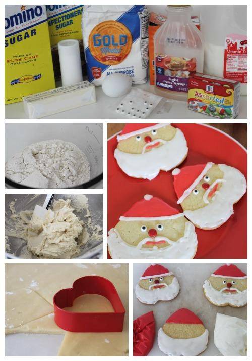 Homemade Santa Sugar Cookies
