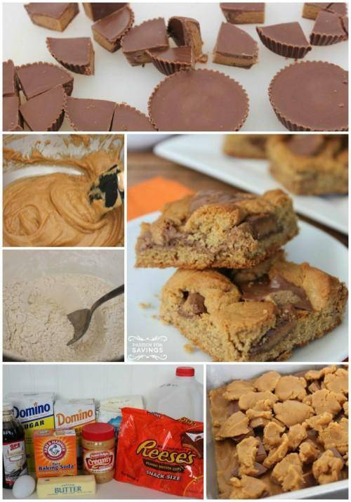 Peanut Butter Cup Blondies