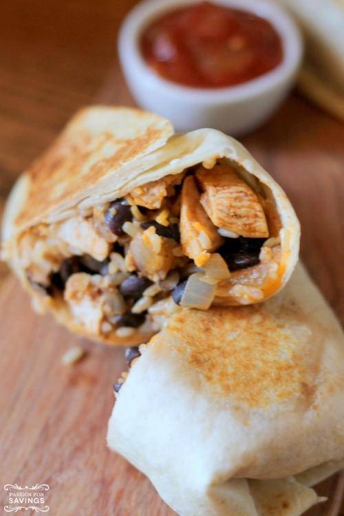 Easy Grilled Chicken Burritos Recipe