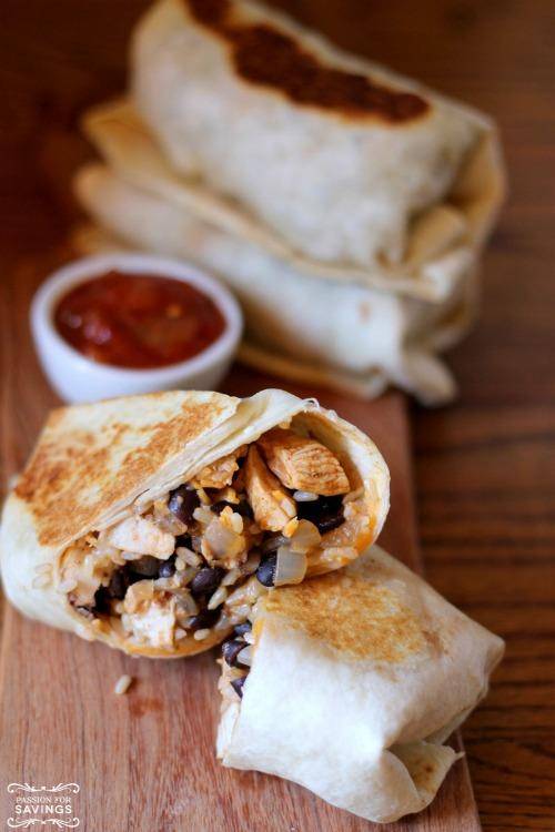 Easy Grilled Chicken Burritos