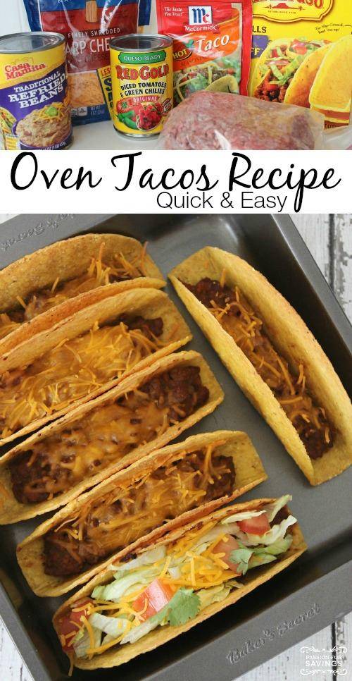 Easy Oven Tacos Recipe