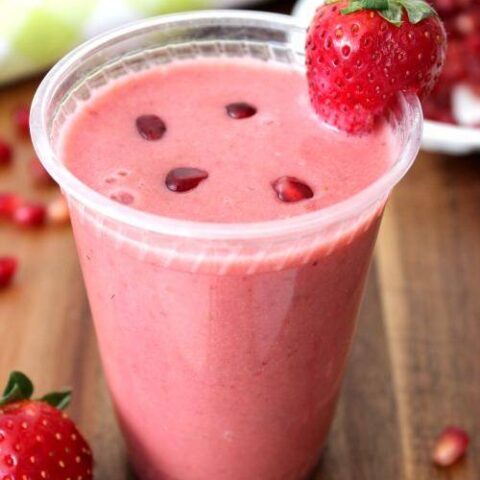 Pomegranate Strawberry Smoothie Recipe