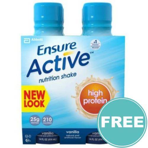 Printable Ensure Coupons FREE Ensure Active 4 Packs 