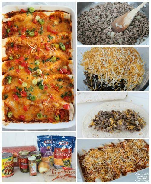 Easy Beef Enchiladas