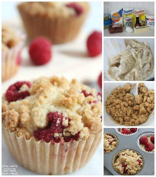 Homemade Raspberry Streusel Muffins