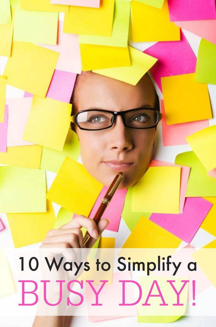 How to simplify a busy day