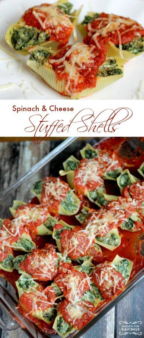 Cheesy Spinach Shells and Cheese Recipe