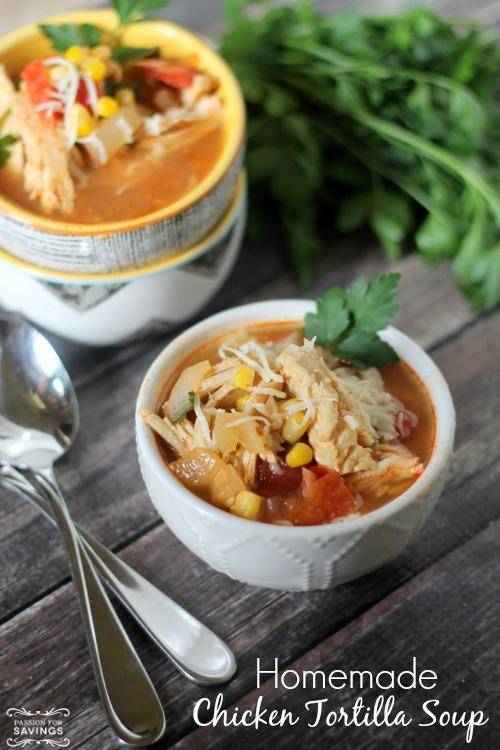 Crockpot Chicken Tortilla Soup
