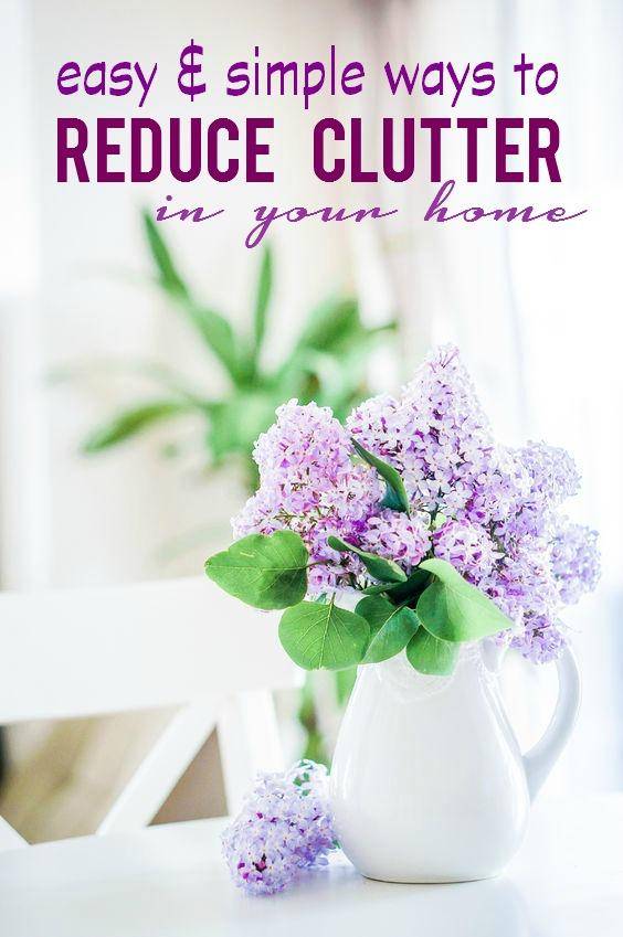 12 Ways to Reduce Clutter  in your Home